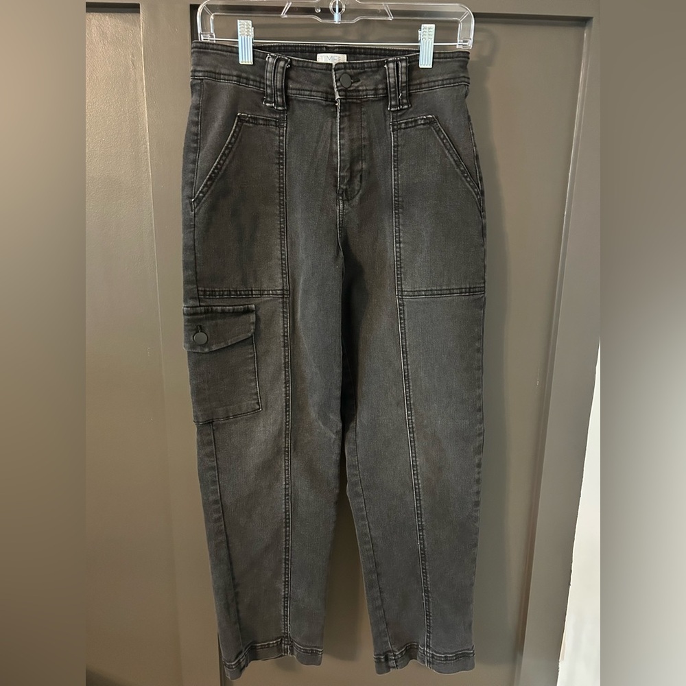 Black High Waisted Crop Jeans